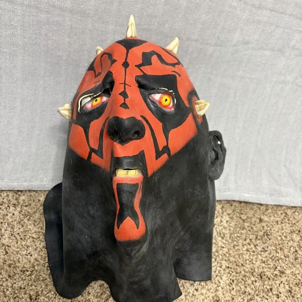 1999 Star Wars Episode 1 Don Post Mask Series Sith Darth Maul Helmet - Halloween